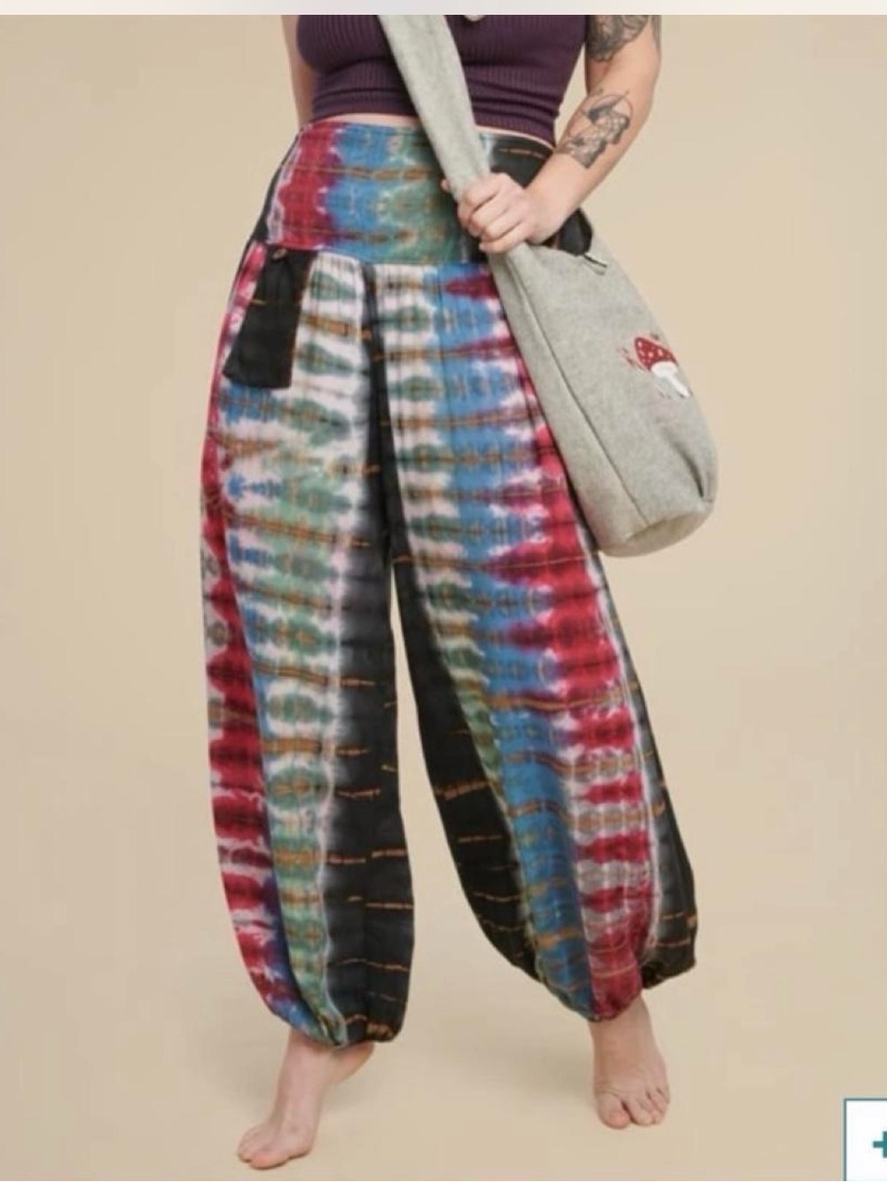 Earthbound Boho Parachute Hippie Pants Small